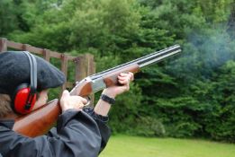 50 Target clay pigeon shoot at Wood Farm Shooting Ground, Wiltshire.