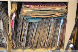 A large collection of 78rpm records to include various artists, labels and genres.
