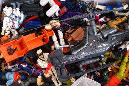 A collection of assorted vintage Hasbro GI Joe / Action Force action figures and accessories.