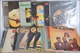 A collection of vinly long play LP's to include several Elvis, wings,