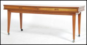 A 1970's retro vintage teak wood coffee table - nest of tables.