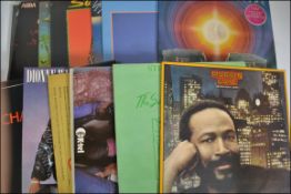 A collection of long play vinyl records to include Motown, Reggae, pop,