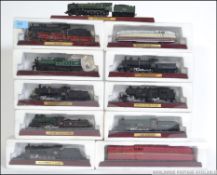 A collection of model trains to include Henschel Wagmann 4-6-4, Southern Wasatch Logging Co,