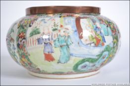 A 19th century Chinese famille rose ceramic bowl.