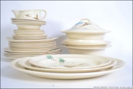 A stunning vintage Royal Doulton ' The Coppice ' 33 piece part service consisting of a milk jug,