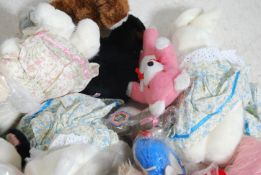 A large collection of mostly 1970s vintage teddy bears most in original packaging.