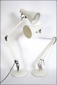 A pair of retro / vintage 20th century Herbert Terry Anglepoise desk lamps.