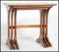 A 1970's G-Plan teak wood Danish influence nest of tables,