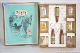 A stunning retro 20th century Festive Decorated Glassware box set,