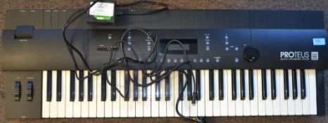 a Proteus master performance System EMU portable keyboard. With power leads.