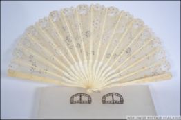 A pair of Georgian cut steel domed rectangular shoe buckles together with a stunning 19th century