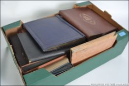 Albums; A collection of 18x empty Edwardian period postcard / photograph albums. Various.