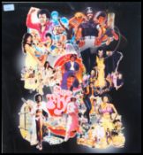 Blaxsploitation 70's film parody. A compilation of retro 70's film posters.