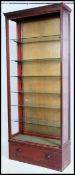 A large 19th century tall Victorian mahogany - museum shop display haberdashery cabinet having