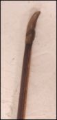 A 20th century sports Longbow - bow, with leather grip,