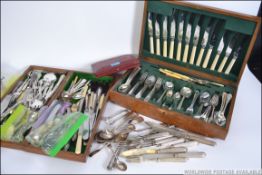 A red leather boxed set of silver hallmarked pistol grip handle fruit knives ( 5 ) in the original