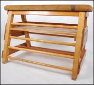 A fabulous large classic vintage mid century school gymnasium vaulting / pommel horse.