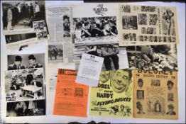 LAUREL & HARDY; A collection of vintage Laurel & Hardy Belgium lobby cards and film stills.