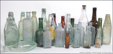 A collection of 19th and 20th century advertising bottles mainly pertaining to Bristol and Bath to