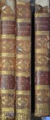 Edgeworth, Maria; Popular Tales. Three volumes. 1817 6th Edition. Leather bound, with gilt titles.