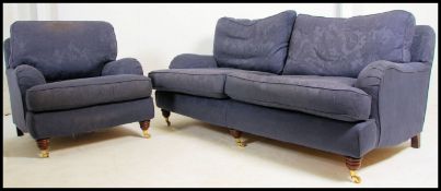 A contemporary Howard style 3 seat Chesterfield sofa settee by Multiyork.