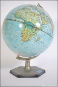 A retro 1976 A retro 1970's Danish made Scan Globe terrestrial illuminated globe,