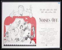 A vintage 1992 film - theatre poster ' Noises Off ' based on the 1982 play of the same name.