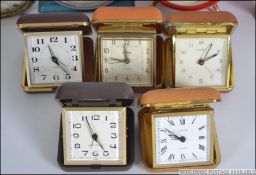 A collection of vintage and retro 20th century clocks and alarm clocks to include Westclox,