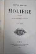 Moliere; Oeuvres Completes De Moliere; Two volumes. Pub; Furne, Jouvet etc, 1830, Paris.