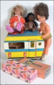 A 1970's Sindy caravan together with a boxed Rosebud doll in the original box together with a