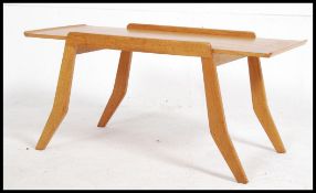 A retro mid 20th century Greaves and Thomas light oak wood ' Put U - Up ' occasional / coffee