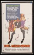 A vintage 1960s film poster ' Flint Peligro Supremo ' ( Our Man Flint ) starring James Coburn 1966.