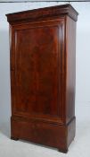 A good 19th century Victorian flame mahogany armoire wardrobe.
