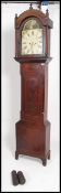 A 19th Century inlaid mahogany longcase clock.