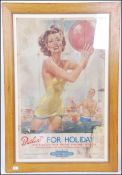An original 1950's Butlins travel holiday poster issued by British Railways having notation to the