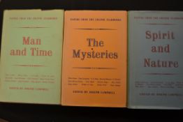 Three volumes from the Eranos Yearbooks - Spirit And Nature - The Mysteries and Man & Time.