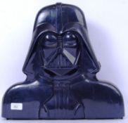 STAR WARS: An original vintage Star Wars action figure case in the form of Darth Vader - filled