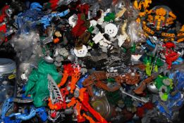 LEGO: A LARGE collection of assorted Lego Bionicle sets.