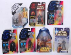 STAR WARS: A collection of 7x assorted Star Wars action figures - all carded / unused.