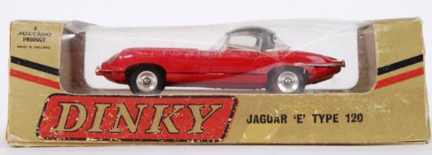 DINKY: An original vintage Dinky Toys diecast model 120 Jaguar E Type.