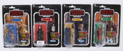 STAR WARS: A collection of 4x Kenner carded Star Wars Episode One The Phantom Menace reissue style