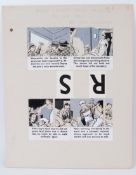 EAGLE ' PC 49 ' ORIGINAL ARTWORK: An original Hulton Press Eagle Comics original artwork board for