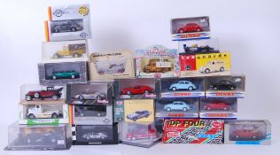 DIECAST: A collection of assorted boxed diecast cars etc to include; Minichamps, Solido, Dinky,