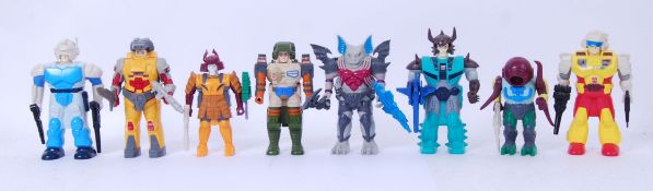 TRANSFORMERS: A collection of vintage 1980's G1 Transformers by Hasbro, all Pretenders,