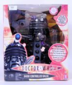 DOCTOR WHO: An original Character Toys made Doctor Who Radio Controlled Dalek (in black).