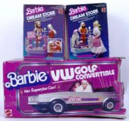 BARBIE: A collection of 3x 1990's Mattel Barbie made playsets.