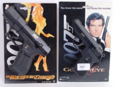 JAMES BOND: Two original James Bond 007 carded plastic toy guns.