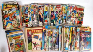 COMICS: A LARGE collection (x2 boxes) of vintage 1970's / 1980's Marvel comic books.