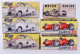 AIRFIX RACING: A collection of 6x Airfix slot racing cars - all within original boxes (some boxes