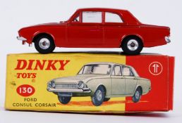 DINKY TOYS: An original vintage Dinky Toys diecast model 130 Ford Consul Corsair. Red.